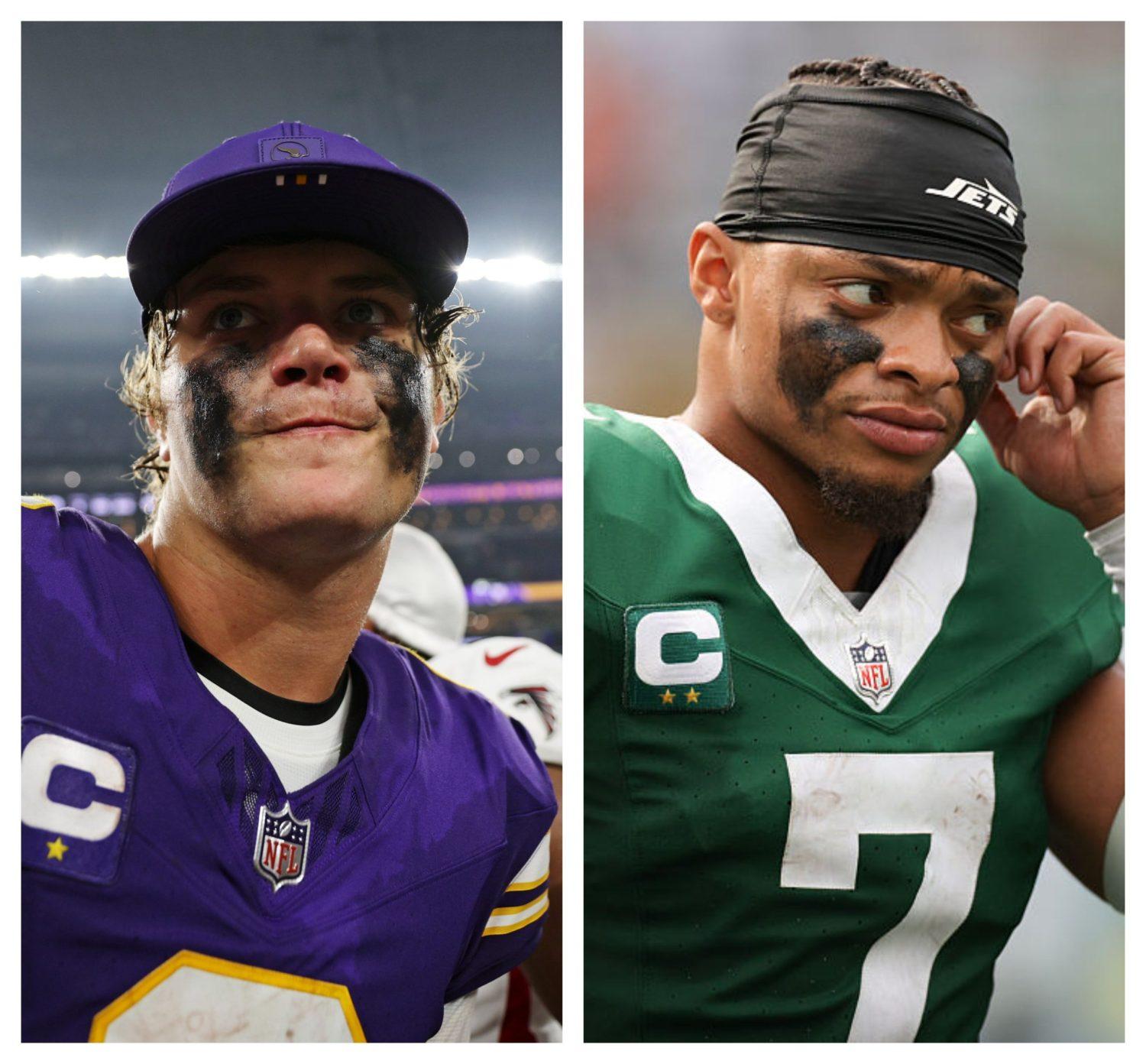 J.J.MCCARTHY and JUSTIN FIELDS sitting for injuries and performance |